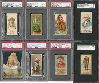 1880-1891 "N"-Tobacco Insert Cards "Grab Bag" Graded Collection (22 Different)